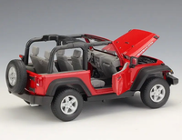 Welly 1:24 Diecast 2007 Rubicon Wrangler Jeep Model