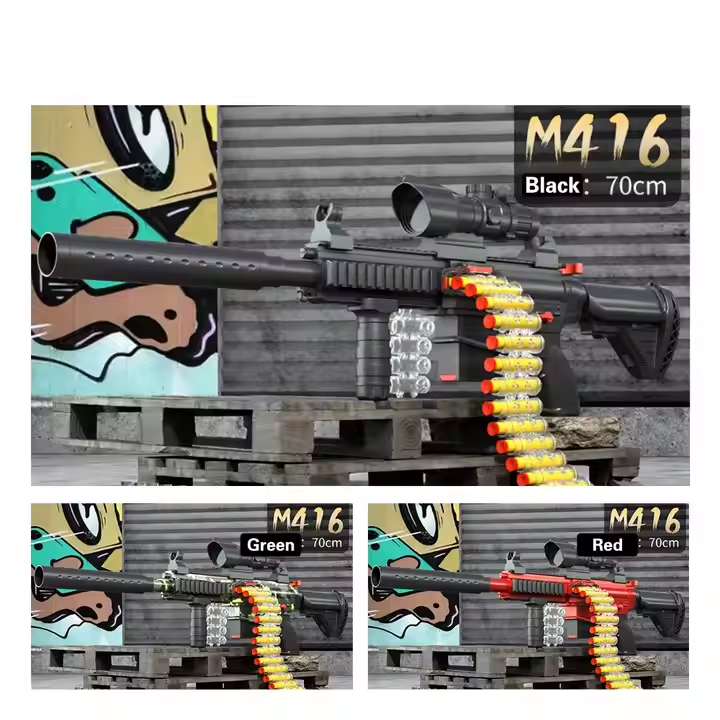 Electric Rechargeable M416 Soft Bullet Toy Gun