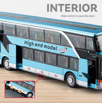1:30 Diecast Double Decker Bus Model
