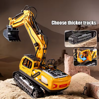 2.4GHz RC Diecast Excavator With Smoke