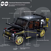 1:24 Diecast AMG G63 Model Car With Smoke