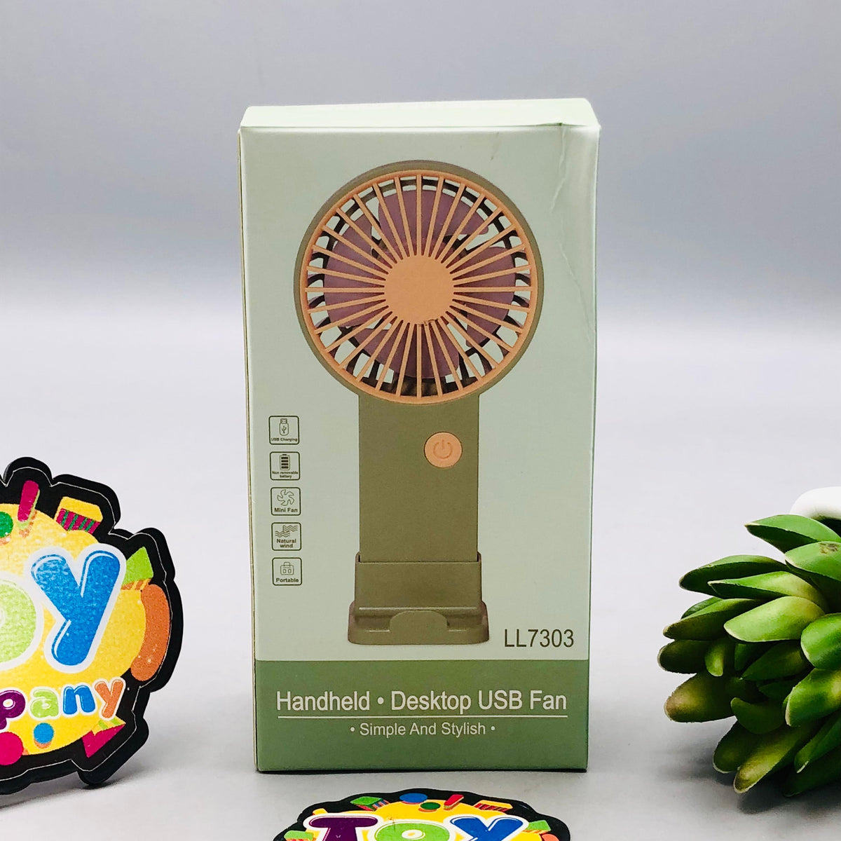 5" Rechargeable Cute Mini Handheld & Flower Fan