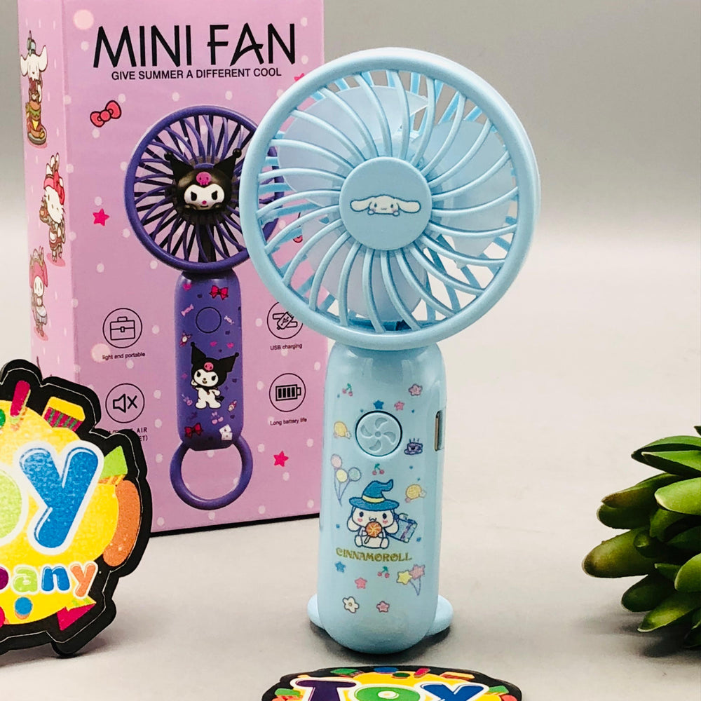 5" Rechargeable Mini Cinnamoroll Three Speed Fan