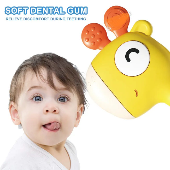 Giraffe Sand Hammer Baby Rattle Toy
