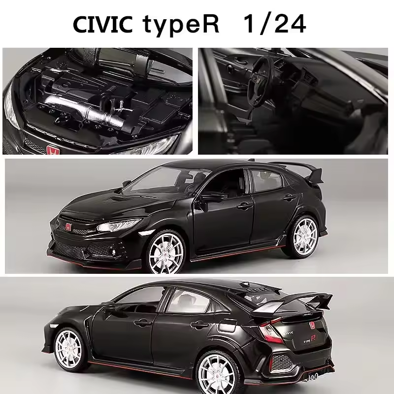 1:24 Diecast Honda Civic Type-R Model Car