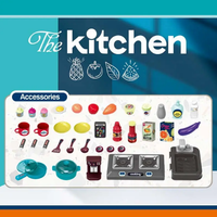 53Pcs Chef Kitchen Play Set With Light & Sound