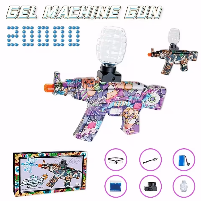 Rechargeable AK47 Gel Blaster Shooting Elite Gun
