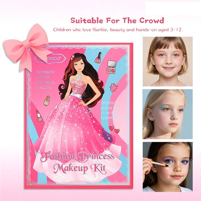 48Pcs Realistic Princess Book Shape Makeup Kit