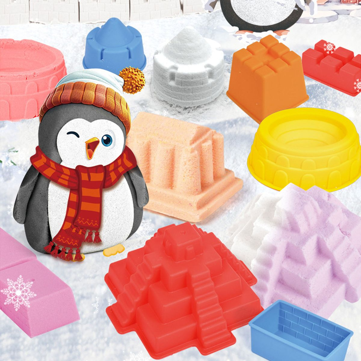 10Pcs DIY Kids Artificial Snow Castle Set