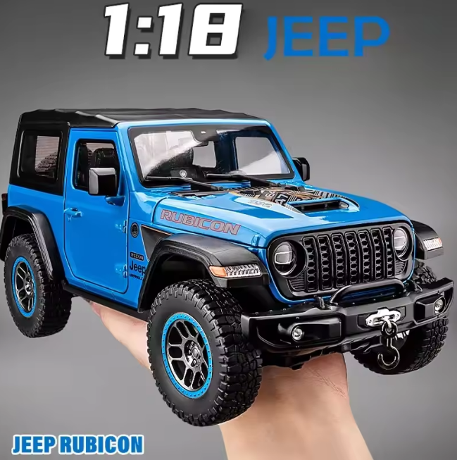 1:18 Diecast Rubicon Wrangler Jeep Model