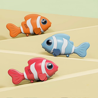 Electric Induction Swinging Musical Clown Fish With Lights