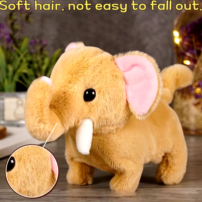 Cute Walking Plush Elephant With Sound
