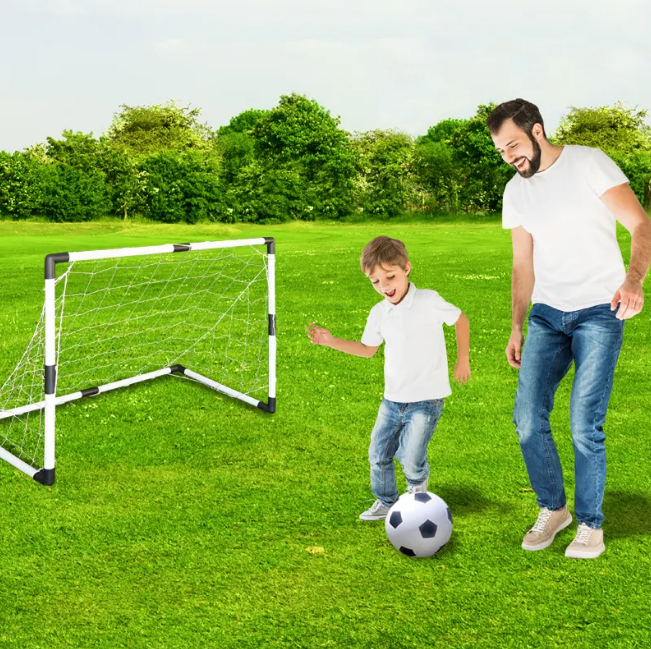 Kids Football Goal Play Set With Air Pump