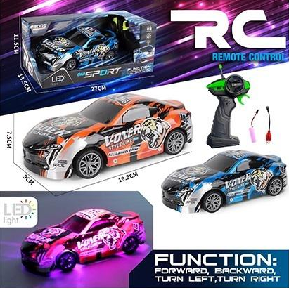 Remote Control LED Lights Racing Car