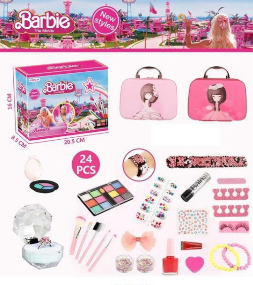 24Pcs Realistic Barbie The Movie Cosmetic Bag