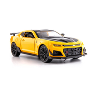 1:32 Diecast Camaro Model With Acrylic Display Box - Yellow