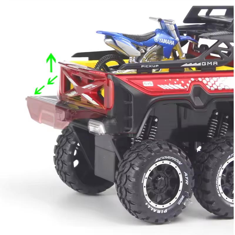 1:24 Diecast Mercedes AMG Pickup Truck With Quad Bike