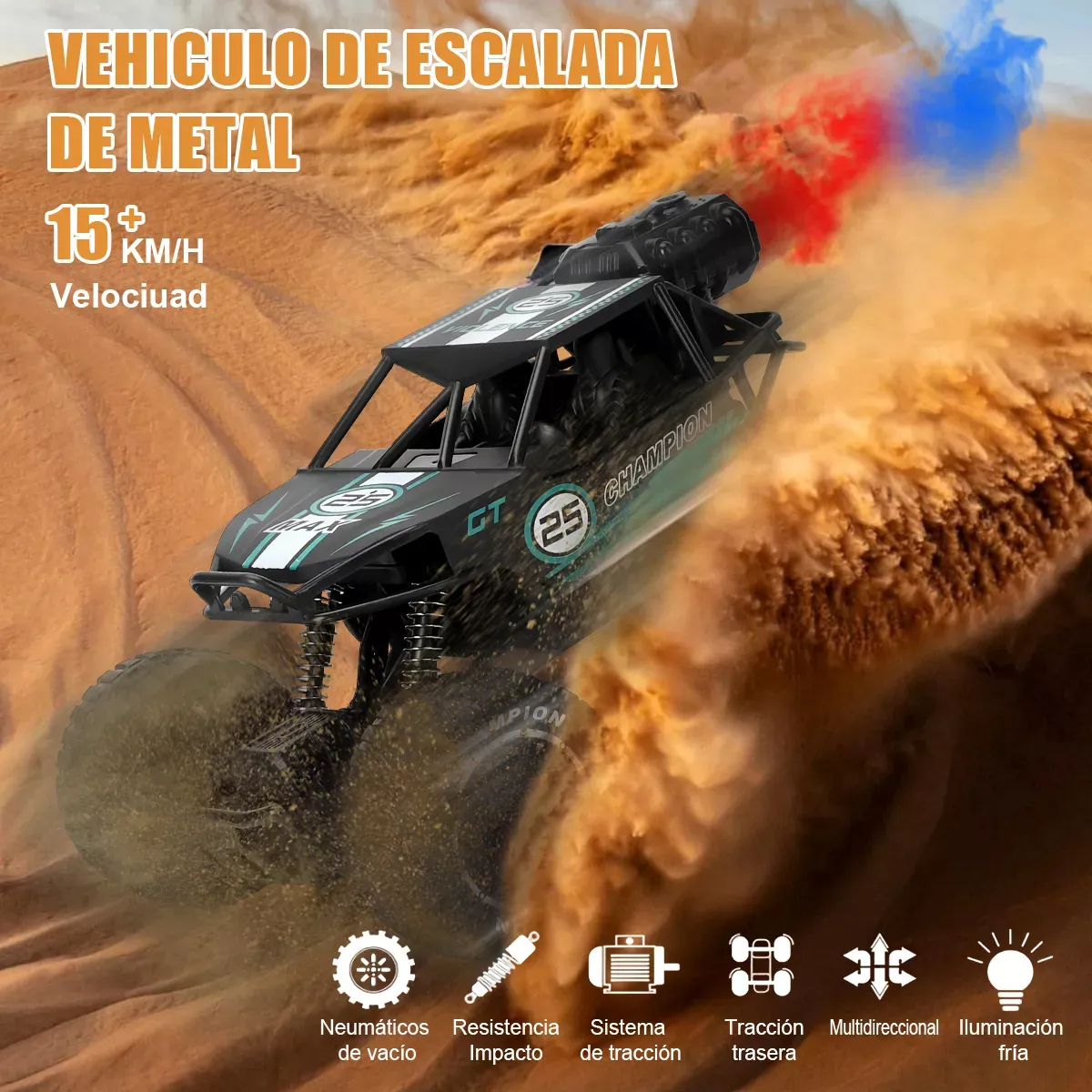 27MHz RC Climbing Off-Road Spray Truck