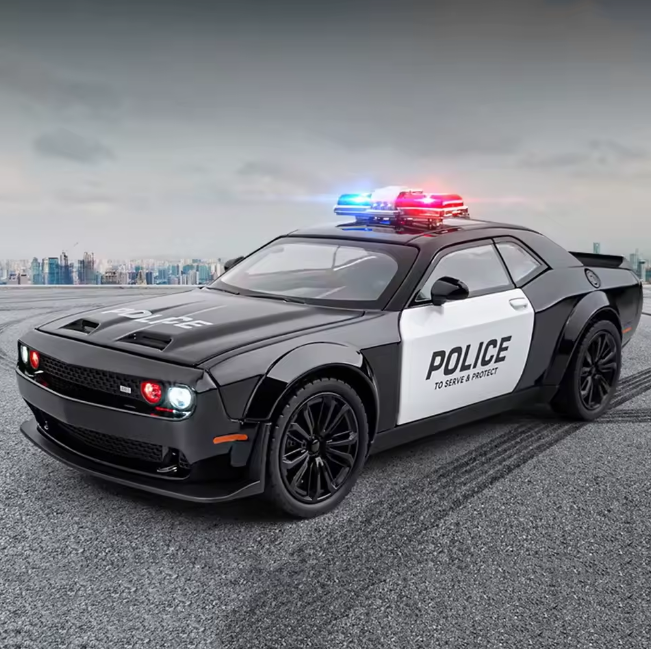 1:24 Diecast Police Dodge Challenger Model Car