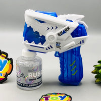 6 Holes Mini Shark Colorful Bubble Gun