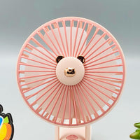 Multi-functional Mini Handheld & Desktop Fan With Light