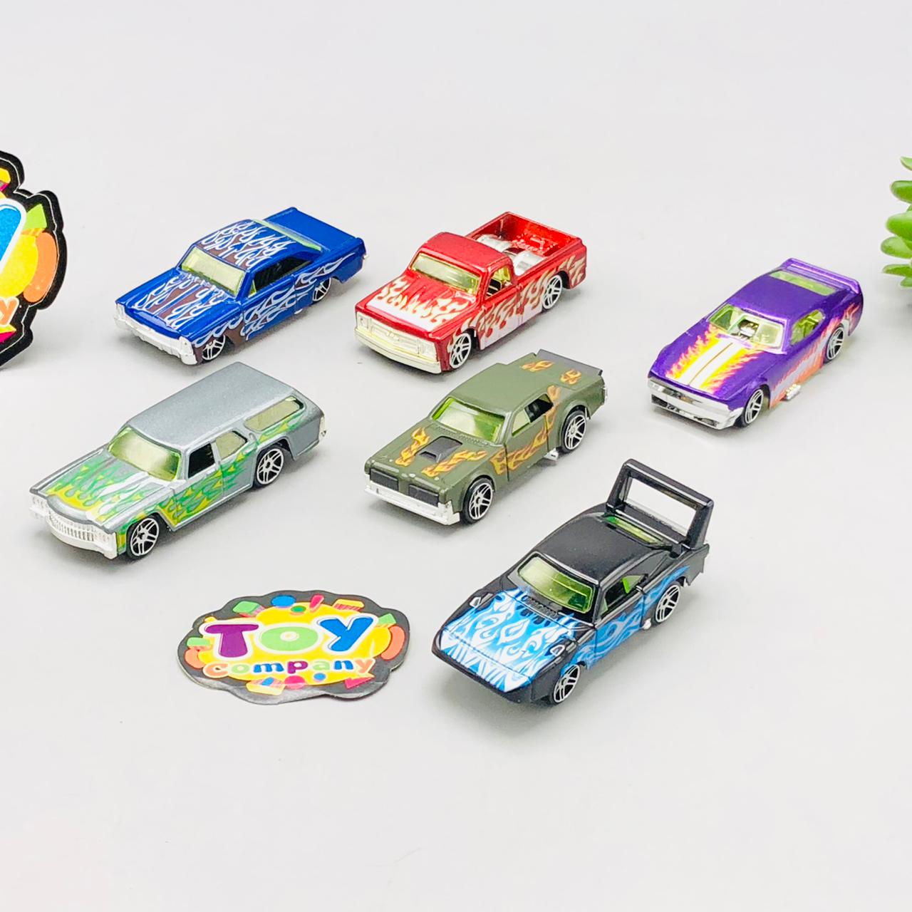 1:64 Mini Diecast Inertial Racing Cars - 6Pcs