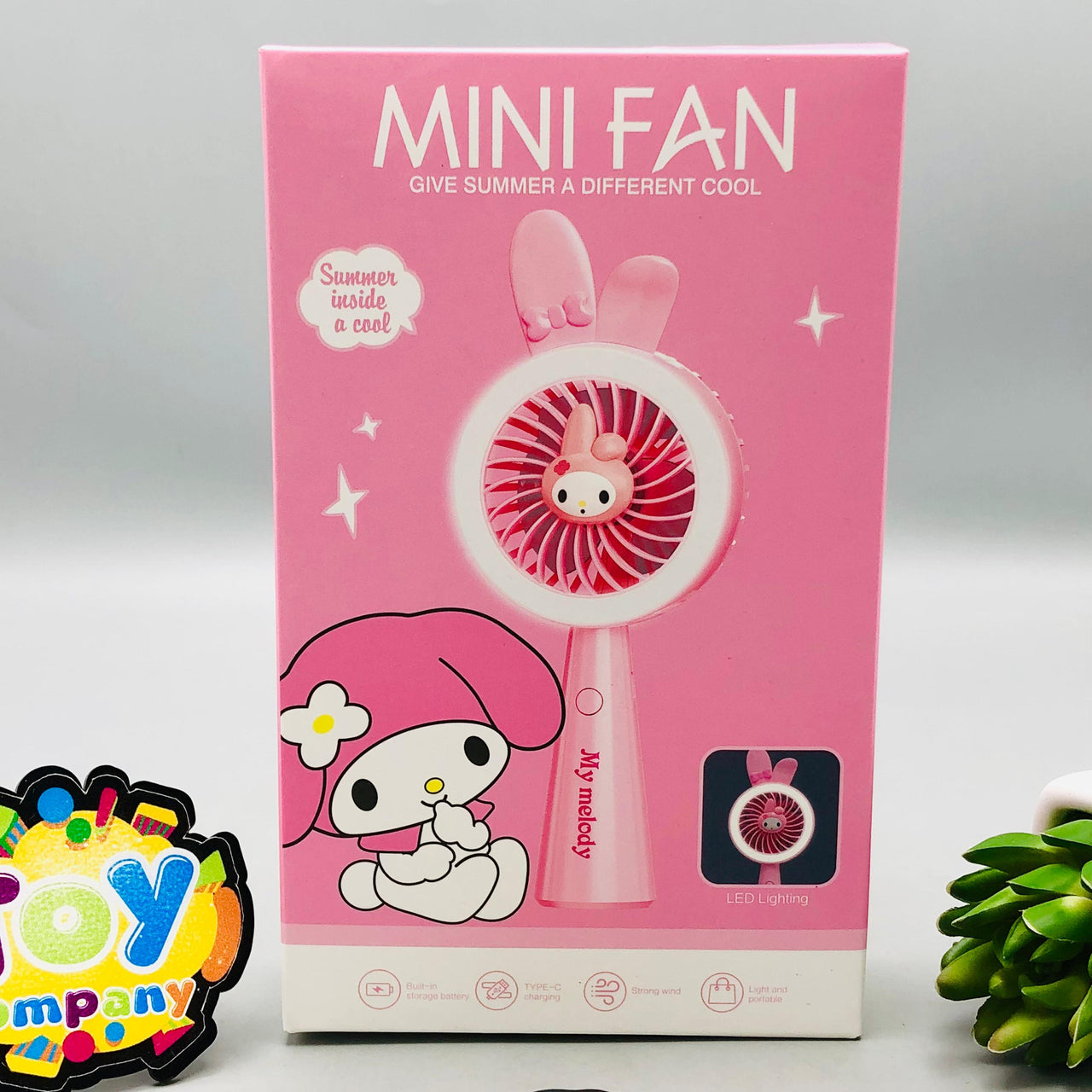 Rechargeable Mini My Melody Themed Three Speed Fan