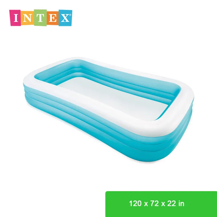 INTEX Rectangular Family Swimming Pool 120"x72"x22"