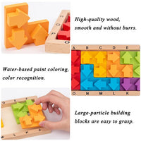 Kids Wooden Puzzle Arrow Design Game
