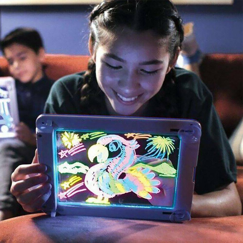 3D Kids Light-up Writing Tablet