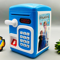 Frozen Fingerprint & Password Unlock Piggy Bank