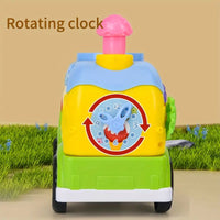 Multi-functional Flying Disc Spinner Funny Truck Toy With Light & Music