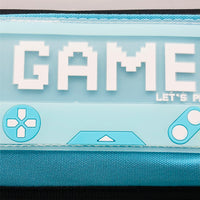Premium Game Themed Kids Pencil Pouch - Turquoise