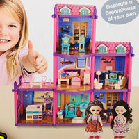126Pcs DIY Cutie Villa Doll House