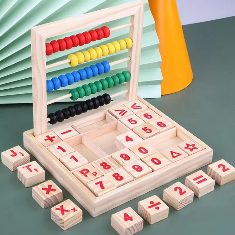 Wooden Abacus Study Calculation Blocks