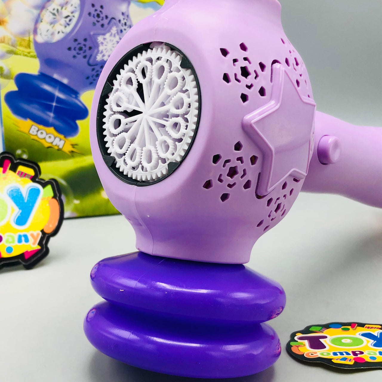 12 Holes Unicorn Hammer Themed Colorful Bubble Stick