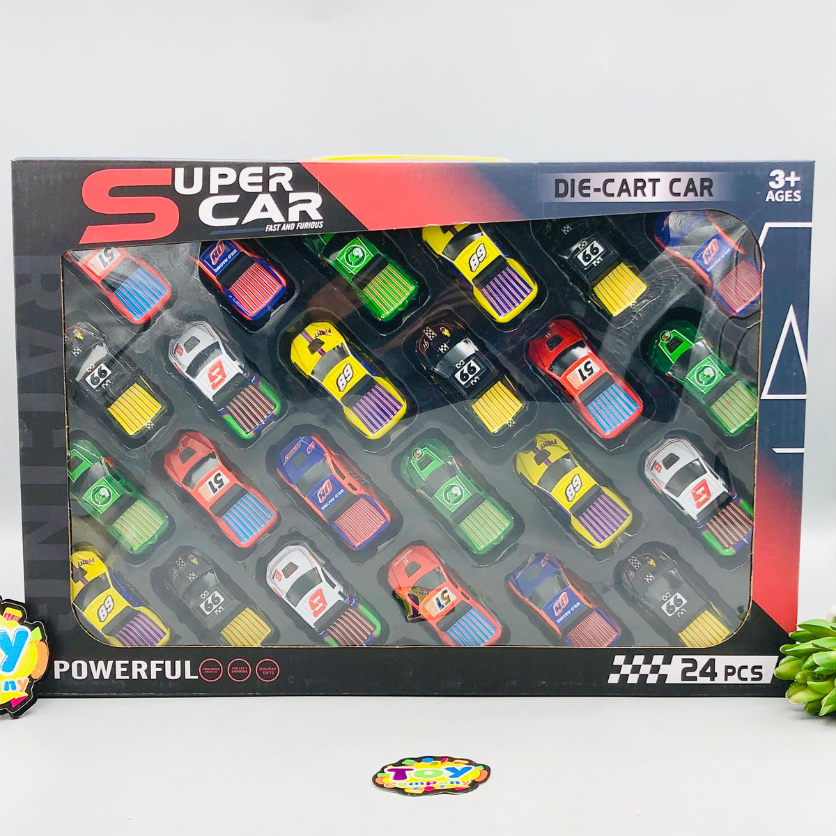 24Pcs Diecast Pullback Mini Racing Cars