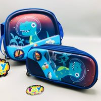 2in1 Dino Premium Kids Lunch Bag & Pencil Case