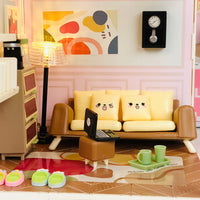 84Pcs DIY Miniature Living Room Play Set