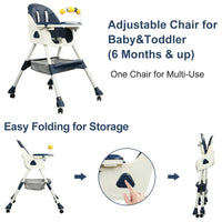 Thumbnail for Kidilo 4in1 Convertible High Chair For Kids