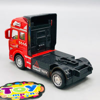 Diecast Car Carrier Truck With Trailer - 3Pcs Cars
