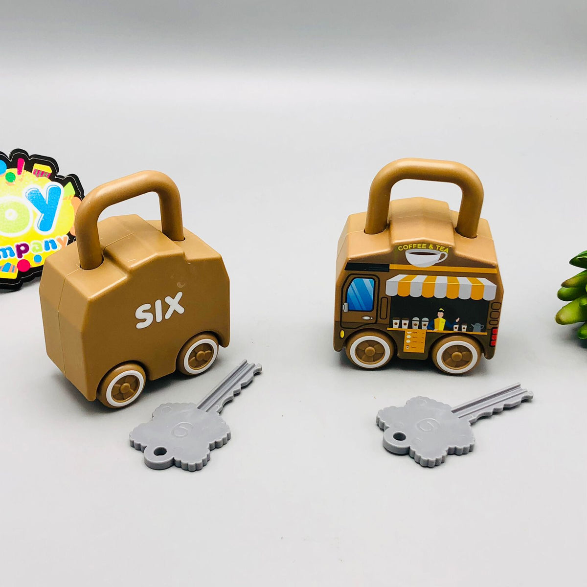 6Pcs Unlock Push Cars With Keys - Some Similar Designs