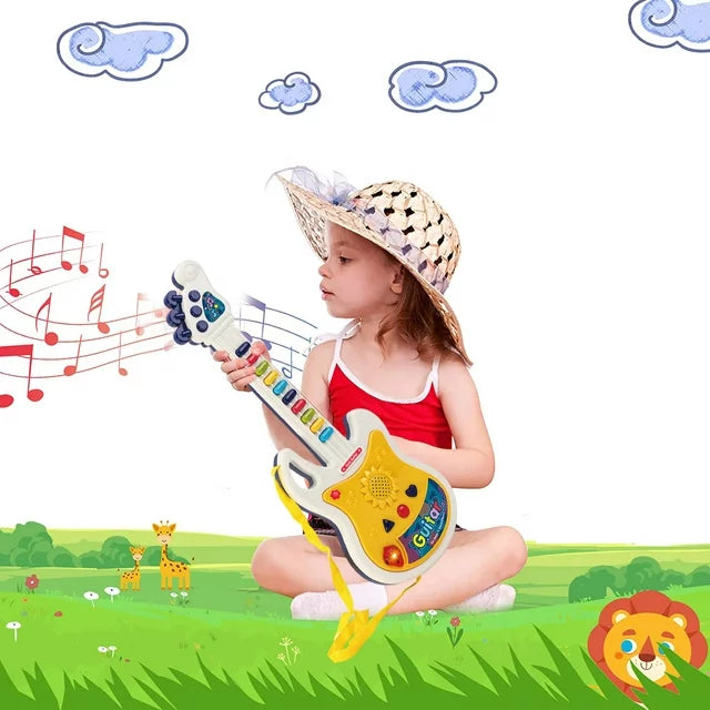 Electric Cute Guitar With Microphone