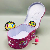 Cartoon Design Metal Body Kids Coin Saving Box - Assortment