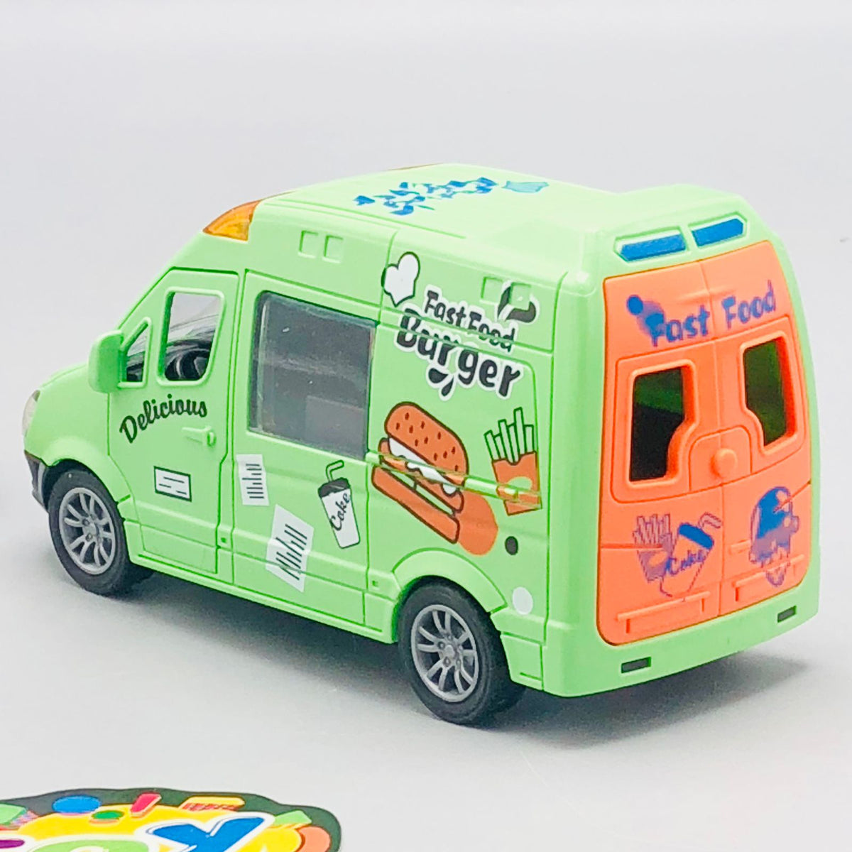 1Pc ABS Inertial Fun Dessert & Fast Food Selling Car Toy - Assortment