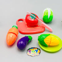 8Pcs Pretend Play Food Cutting Set