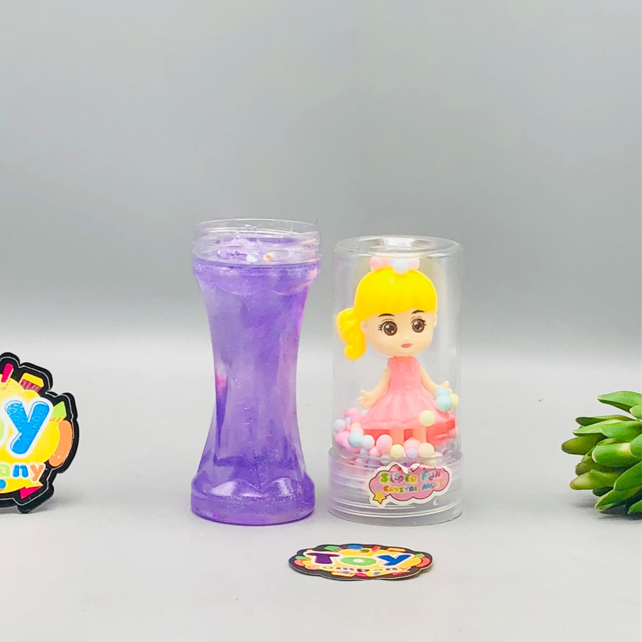 1Pc Mermaid Snowflake Crystal Slime Mud Bottle