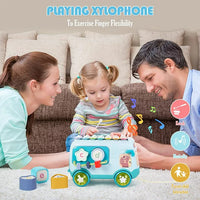 Sobebear Baby Musical Xylophone & Puzzle Bus