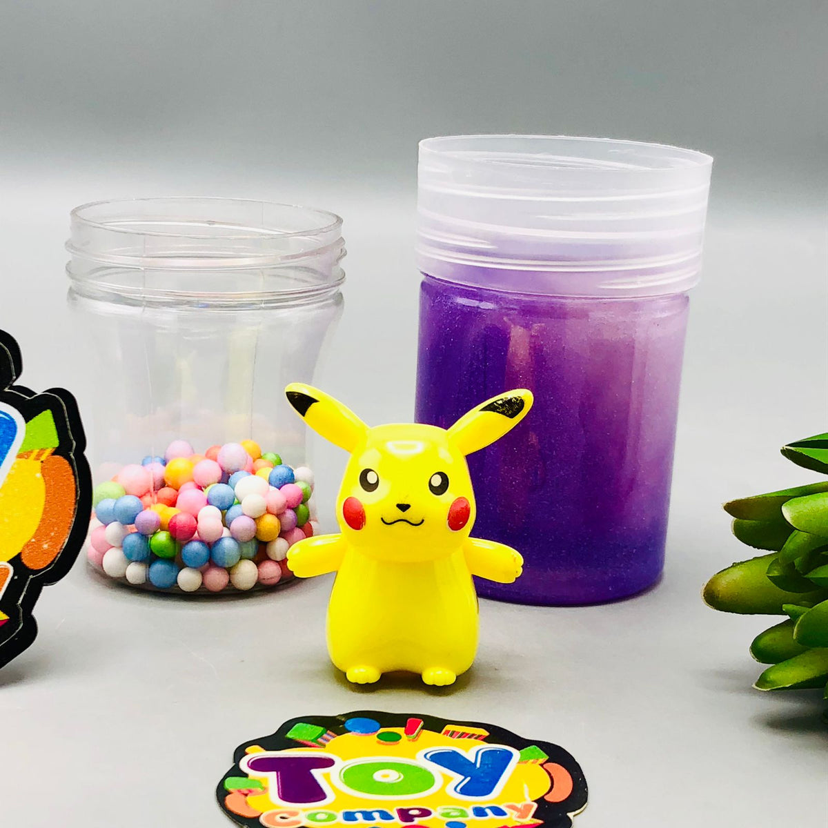 1Pc Mini Pokemon Crystal Slime Mud Bottle