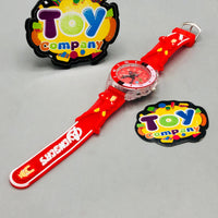 Iron-man Themed Lighting Watch With Acrylic Box